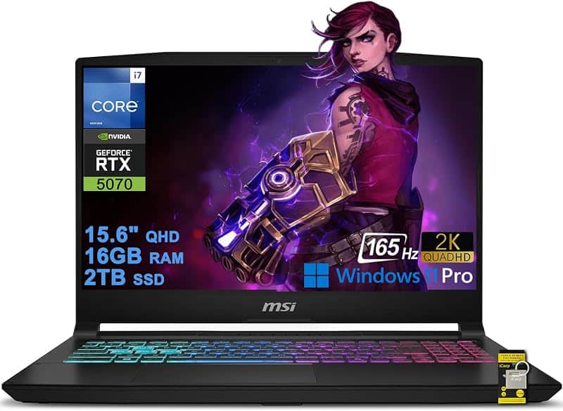 Katana 15 HX Gaming Laptop 15.6" QHD 2560x1440 165Hz 100% DCI-P3 Intel 16-core i7-14650HX…