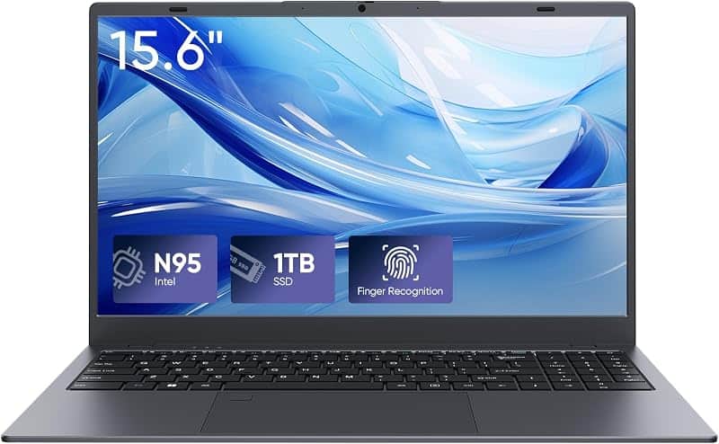 INHONLAP Laptop Computer, 1TB SSD, 12GB RAM Laptops, Quad Core N95 Processor, 15.6" FHD I…