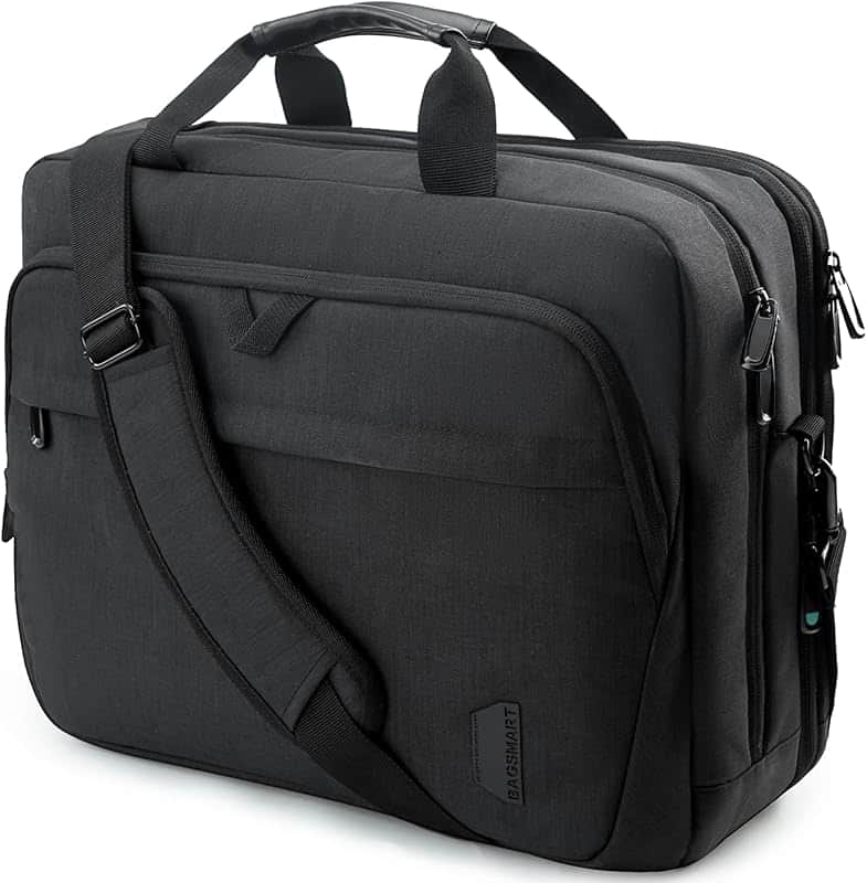 17.3 Inch Laptop Bag Expandable Computer Bag Briefcase, Black | Men Women Laptop Shoulder…