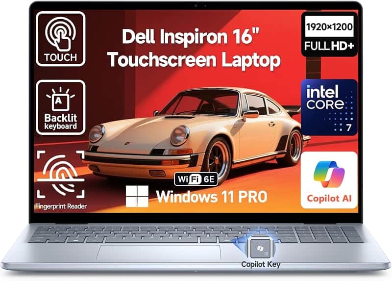 Inspiron 16 Touchscreen Laptop Computer, Intel Core 7 (Beat i7-1355U)
