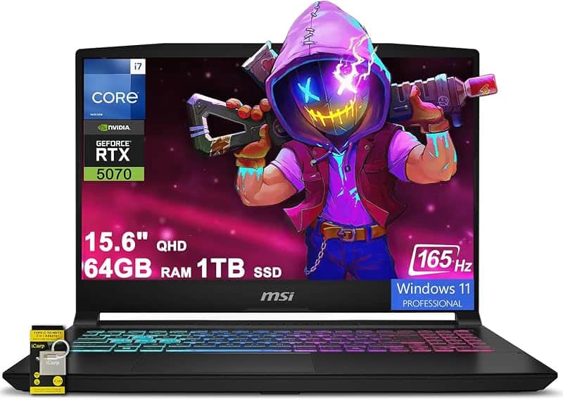 Katana 15 HX Gaming Laptop 15.6" QHD IPS 165Hz (100% DCI-P3) Intel 16-core i7-14650HX (>i…