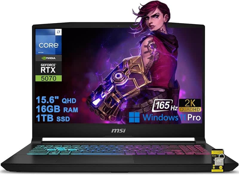 Katana 15 HX Gaming Laptop 15.6" QHD 2560x1440 165Hz 100% DCI-P3 Intel 16-core i7-14650HX…
