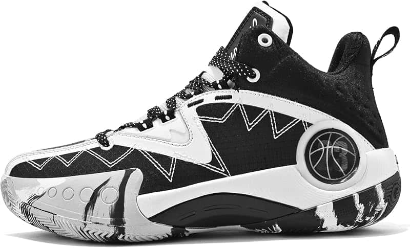 Men's Basketball Shoes Fashion Breathable Non Slip Sneakers Mens Arch Support Running Spo…