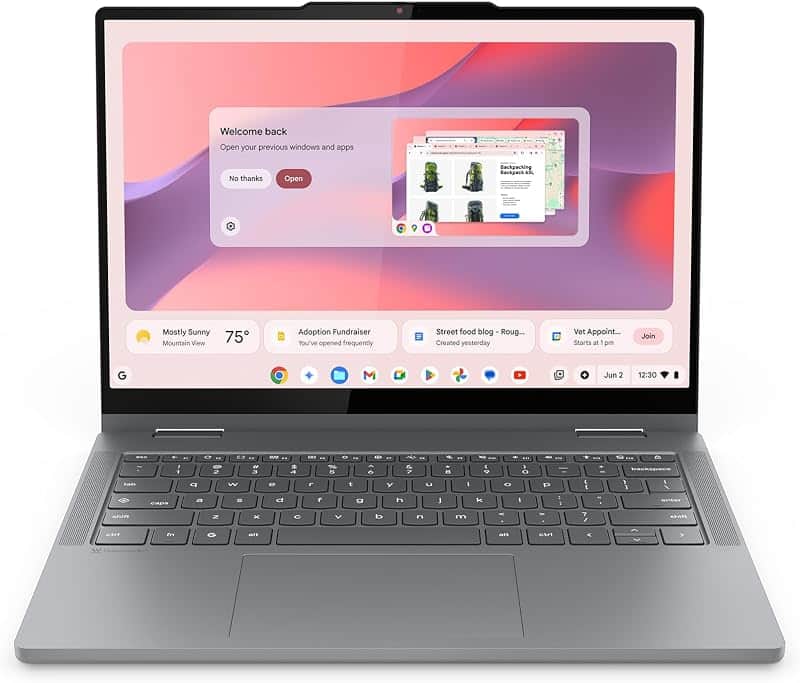 Chromebook 2-in-1 - Lightweight Laptop - Google Gemini - Intel® N150 CPU - 14" WUXGA IPS…