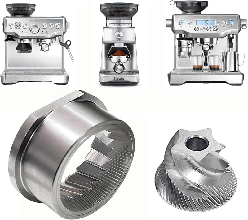 Conical Grinder Burr Set Replacement Compatible with Breville Espresso Machines Coffee Gr…
