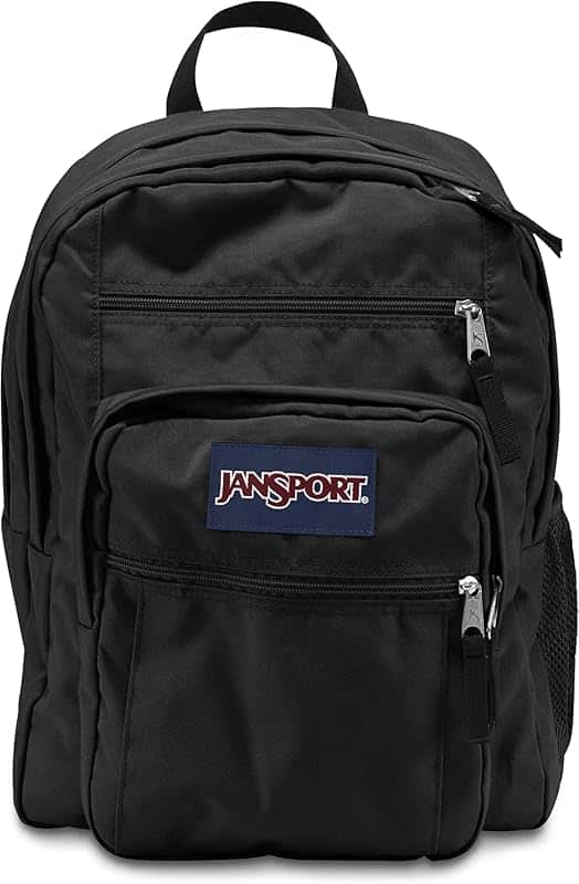 Big Student Backpack - 15-inch Laptop School Pack (Black.)