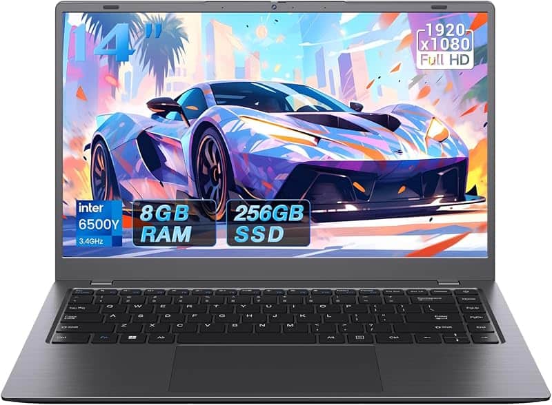 MAXVELTH 2026 NEW Laptop, 6500Y CPU Up to 3.40GHz, 8GB RAM, 256GB SSD | FHD IPS, WiFi5, B…