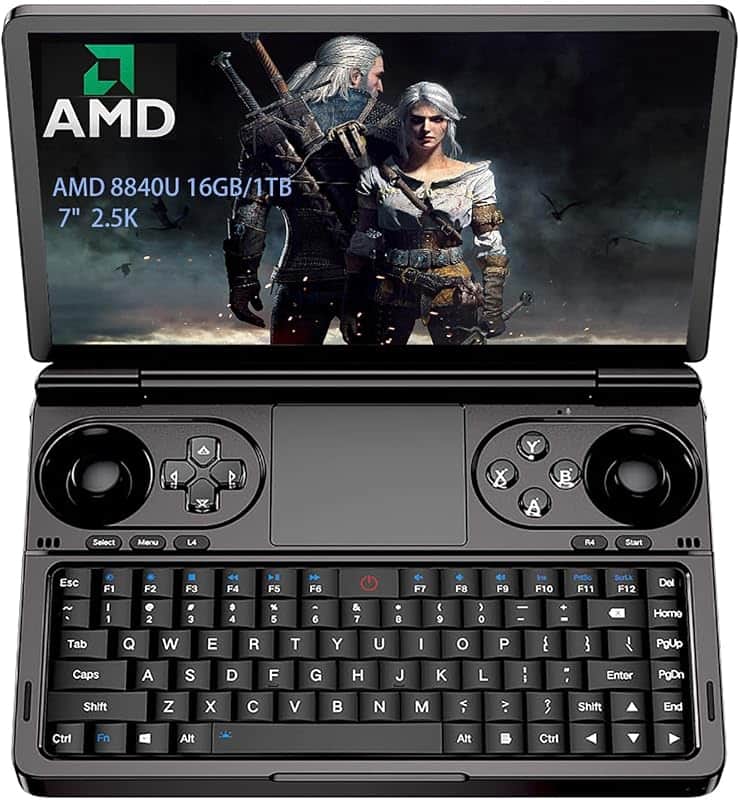 GPD WIN Mini Handheld Game Console, 7" Touchscreen Gaming PC Mini Laptop Gamepad UMPC Win…