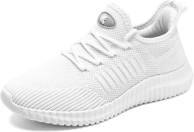 Women's Walking Shoes Lightweight Breathable Flying Woven Mesh Upper Casual Jogging Shoes…