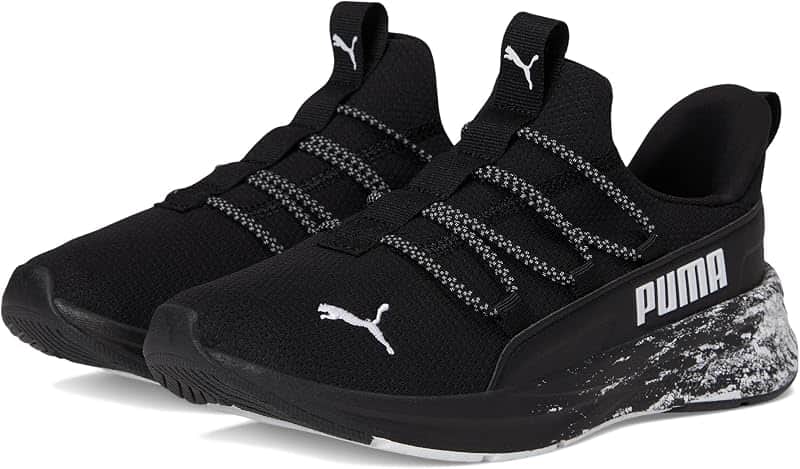 Kids Girls One4all 2.0 Multiknit Slip On Sneakers Shoes Casual - Black