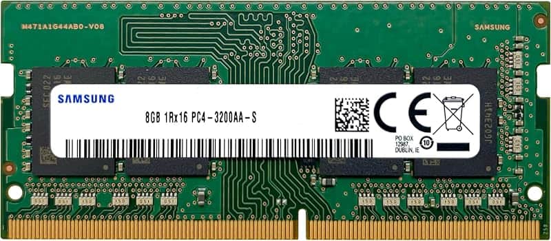 8GB DDR4 3200MHz PC4-25600 (PC4-3200AA) CL22 SODIMM 1Rx16 Single Rank 1.2V 260-Pin Laptop…