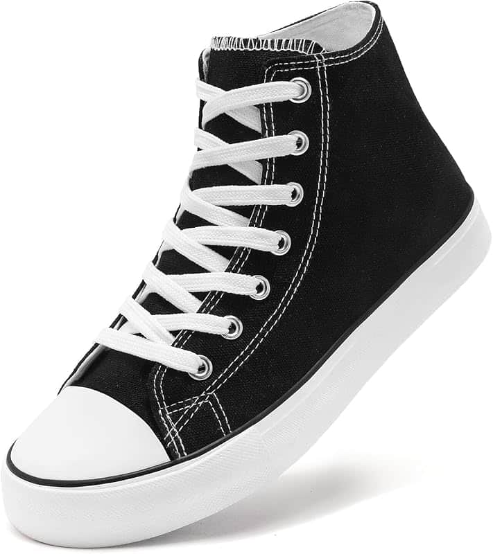 High Top Canvas Sneakers for Women