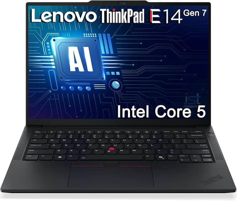 ThinkPad E14 Gen 7 Business Laptop, 14" FHD+, Intel Core 5 210H (> i7-1355U), FP, IR Webc…