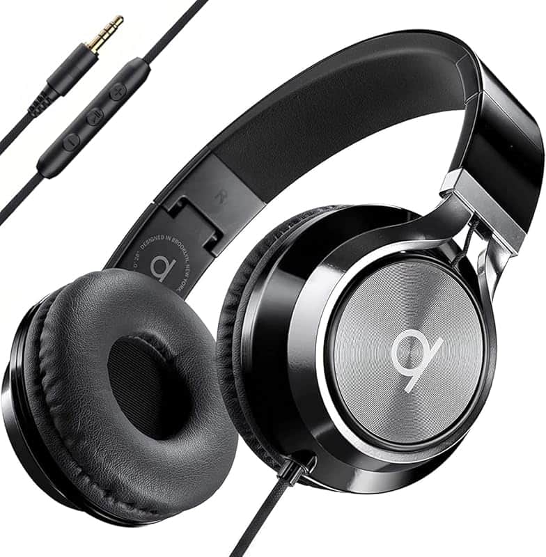 ARTIX CL750 Wired Headphones with Mic — Noise Isolating On-Ear Headphones for Computer an…