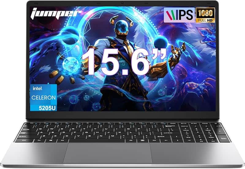 jumper 15.6" FHD Laptop, 12GB RAM 256GB Storage Expandable to 512GB