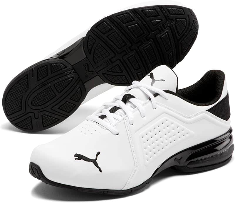 Mens Viz Runner Running Sneakers Shoes - Black