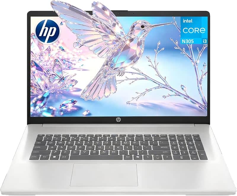 Customized HP 17.3" HD+ Laptop, Intel 8-Core i3 CPU, 16GB|512GB, WIN 11 Pro