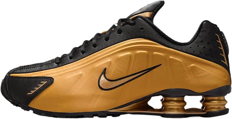 Shox R4 Men's Shoes (Metallic Gold/Black/Metallic Gold)