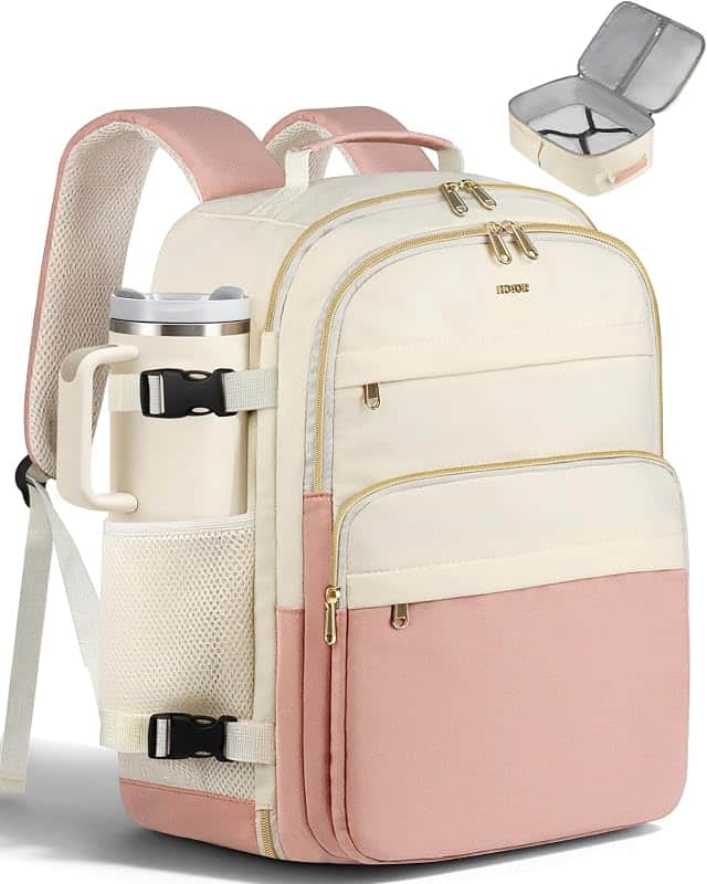 HOTOR Travel Backpack Women Flight Approved Carry on Bag | 15.6inch Laptop Computer Bag F…