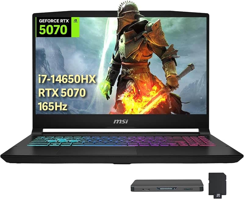 Katana 15 HX 15.6" 165Hz QHD Gaming Laptop, Intel Core i7-14650HX, GeForce RTX 5070 8GB G…