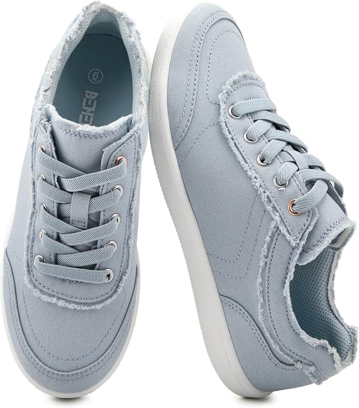 Women's Slip-On Canvas Sneakers, Lightweight Walking Shoes