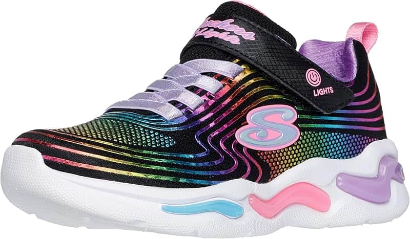 Girls' S Lights Wavy Beams Sneakers