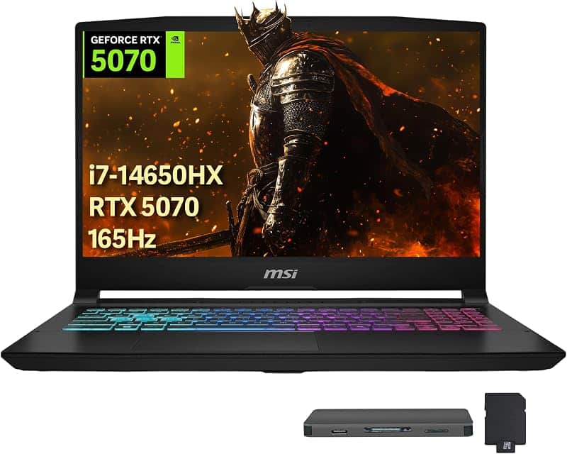 Katana 15 HX 15.6" 165Hz QHD Gaming Laptop, Intel Core i7-14650HX, GeForce RTX 5070 8GB G…