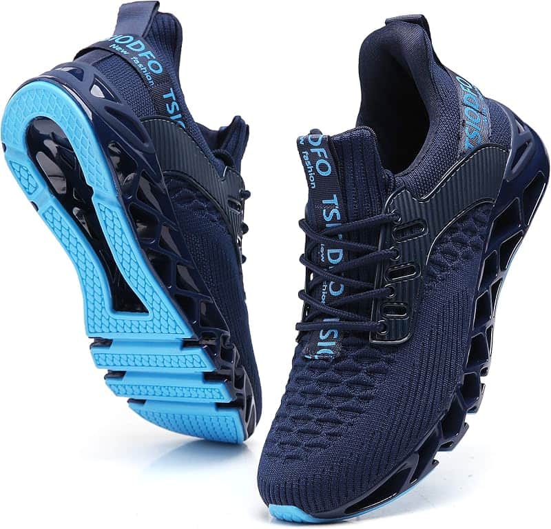 Ezkrwxn Mens Running Shoes Non Slip Athletic Tennis Walking Fashion Sneakers
