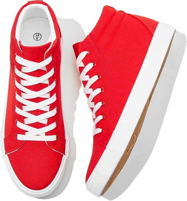 Men's High Top Canvas Sneakers Casual Canvas Shoes