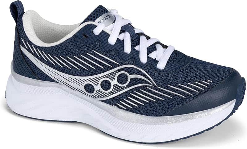 Cadence (Little Big Kid) Sneaker, Navy/Silver, 5 US Unisex