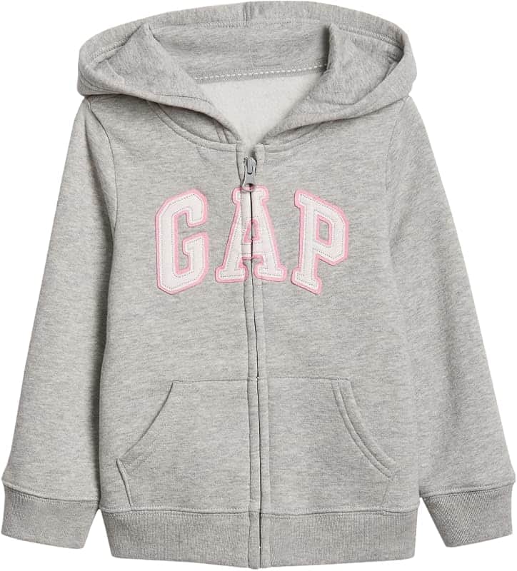 Baby Girls' Playtime Favorite Logo Full Zip Hoodie Hooded Sweatshirt