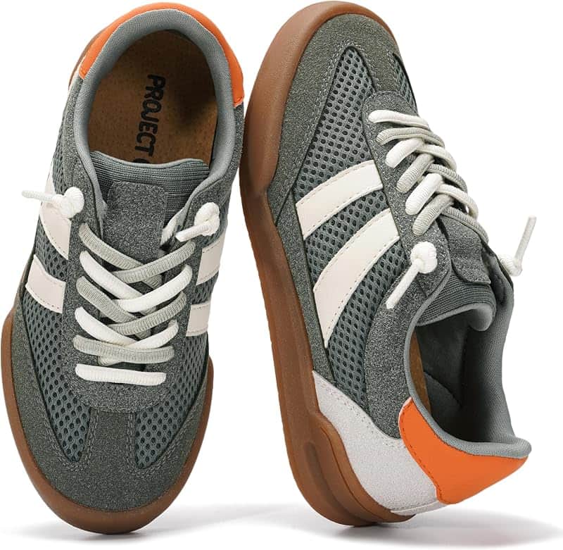 Leather Kids Sneakers, Shoes for Girls & Boys (Little Verdy)