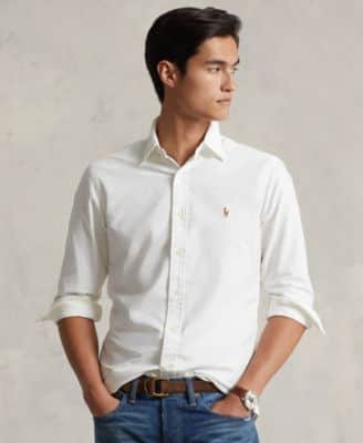 Polo Ralph Lauren Men's Classic-Fit Plaid Brushed Oxford Shirt