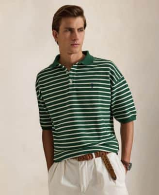 Polo Ralph Lauren Relaxed-Fit Striped Textured Polo Shirt
