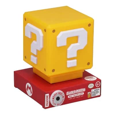 Lámpara bloque de interrogación Super Mario