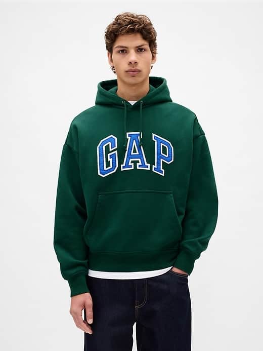 GAP Adult Extra Heavyweight French Terry Oversized Logo Hoodie