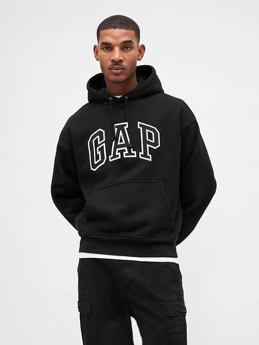 GAP Adult Extra Heavyweight French Terry Oversized Logo Hoodie