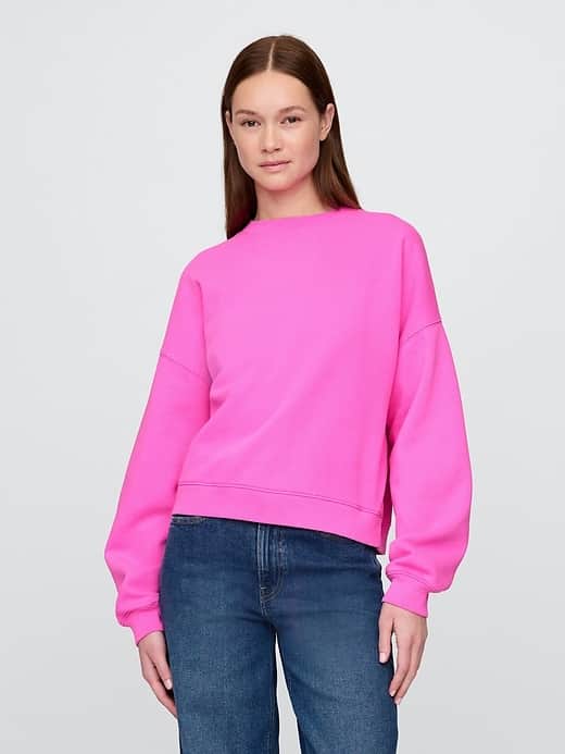 GAP VintageSoft Wedge Crewneck Sweatshirt