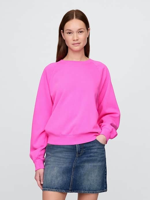 GAP VintageSoft Raglan Sweatshirt