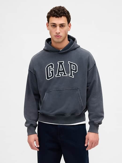 GAP Adult Heavyweight Oversized Logo Hoodie