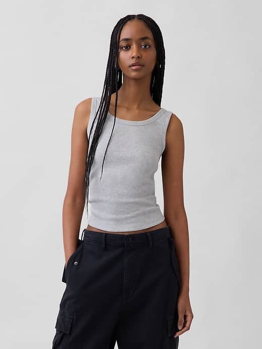 GAP Rib Scoop Tank Top