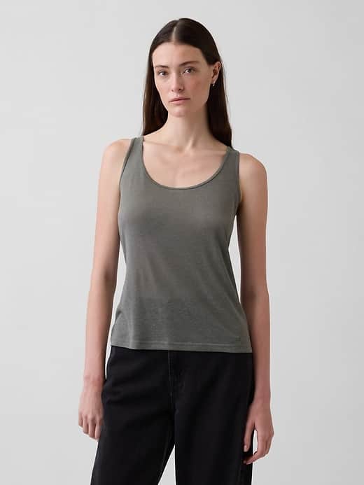 GAP Linen-Blend Tank Top