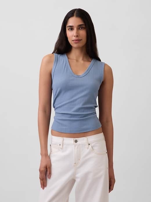 GAP Variegated Rib Tank Top