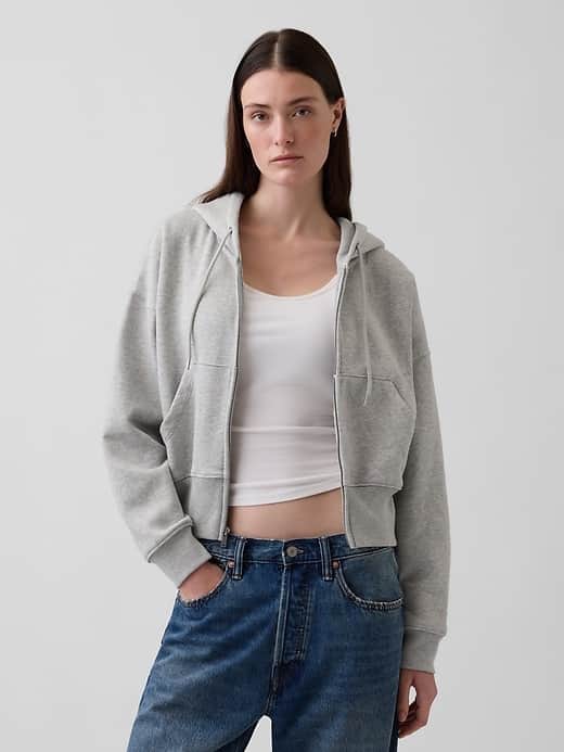 GAP VintageSoft Wedge Zip Hoodie
