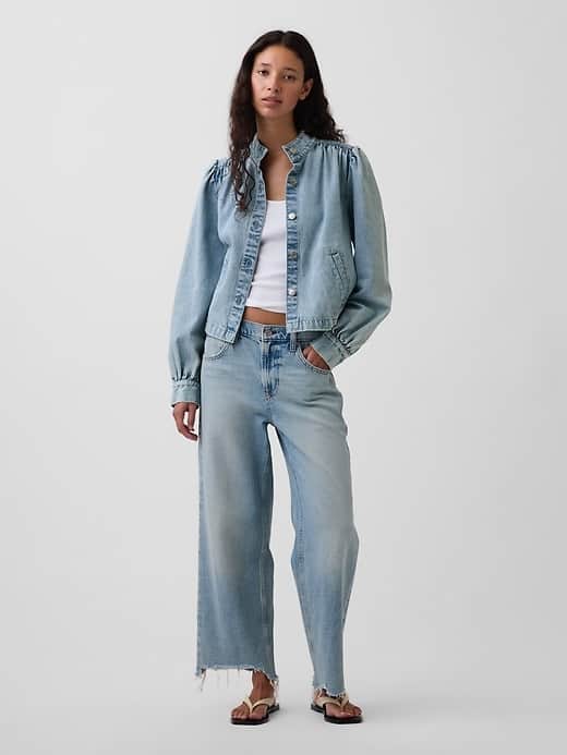 GAP Low Slung Relaxed Crop Jeans