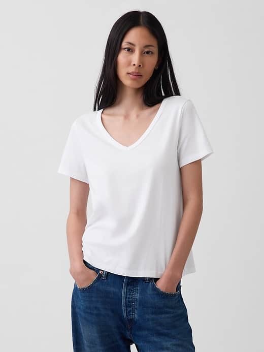 GAP Organic Cotton VintageSoft V-Neck T-Shirt