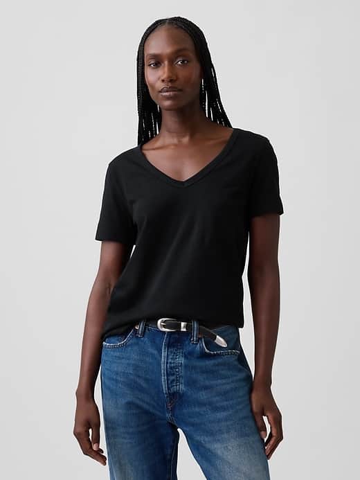 GAP Organic Cotton VintageSoft V-Neck T-Shirt