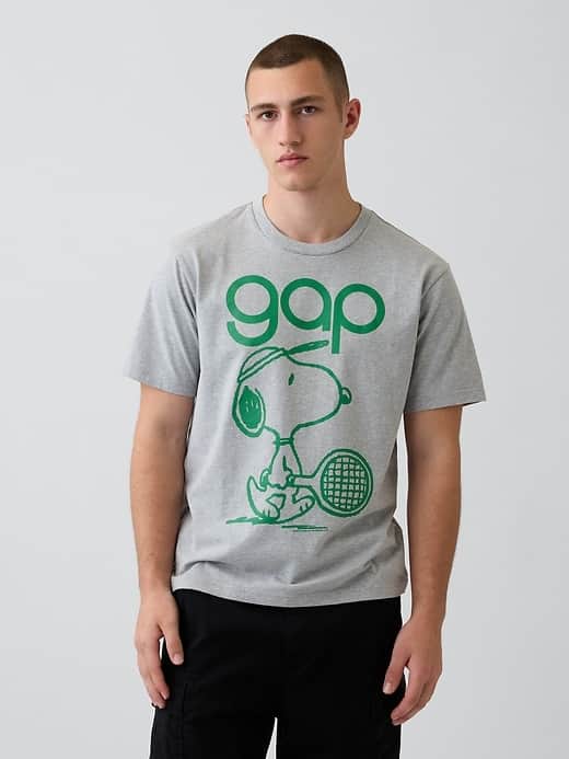 GAP Snoopy Logo Relaxed Graphic T-Shirt