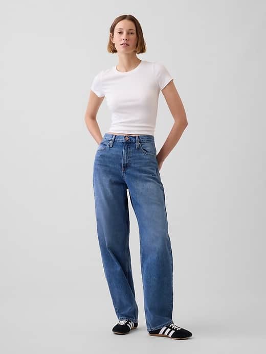 GAP High Rise Barrel Jeans