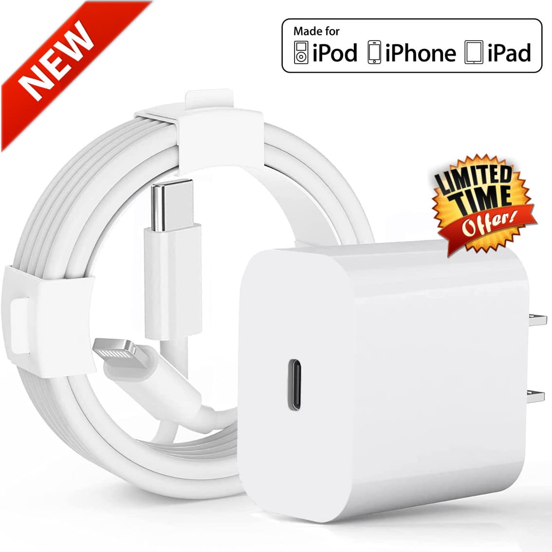 Original Carga Rapida USB-C De 20W Cargador Para iPhone 13 12 11 Pro Max XS XR 8